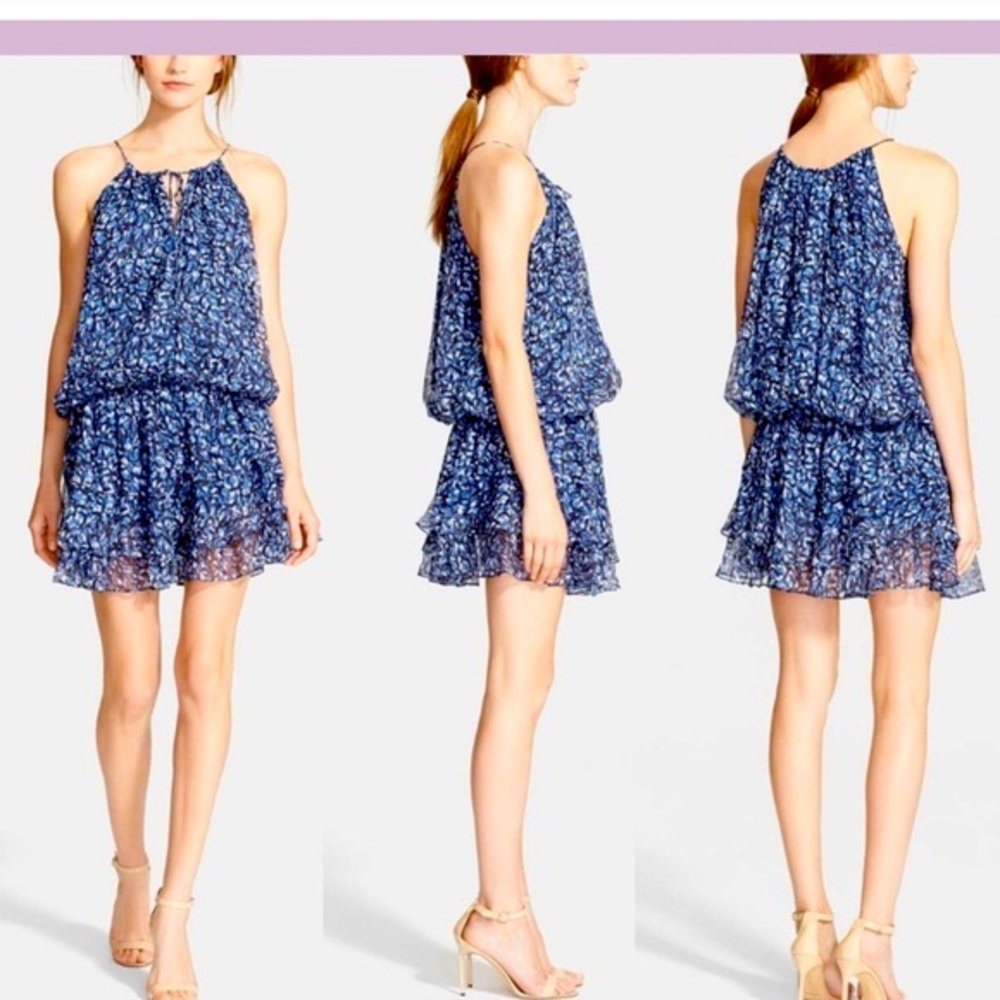 Elizabeth & James Silk Halter Dress